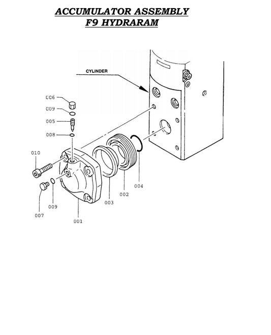 Accumulator Assembly F9 Hydraram