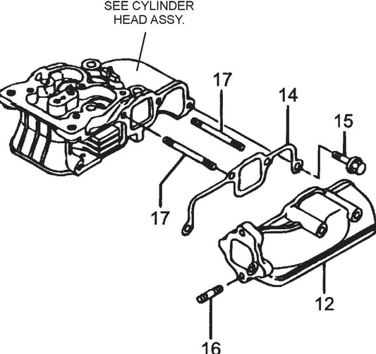 MT76D2 Yanmarl-48V6 Engine Air Cleaner Assembly Parts