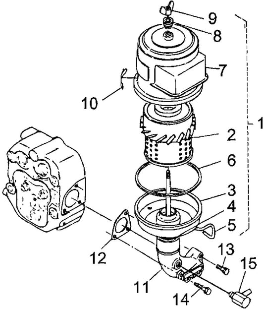 Air Cleaner Assembly Parts For MRH601DS KUBOTA EA330 Engine Vibratory Rollers By Multiquip