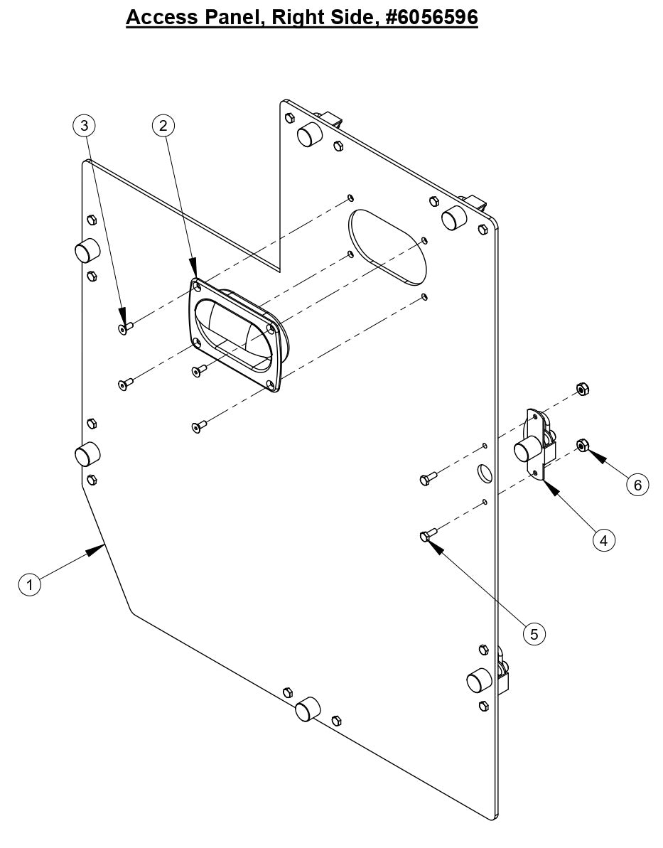 CC5555GK Access Panel, Right Side