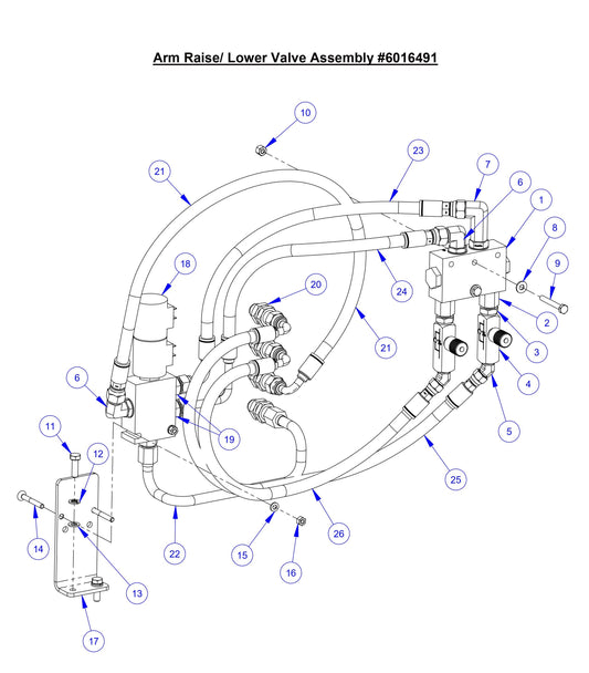 CC8574DD Arm Raise/ Lower Valve Assembly