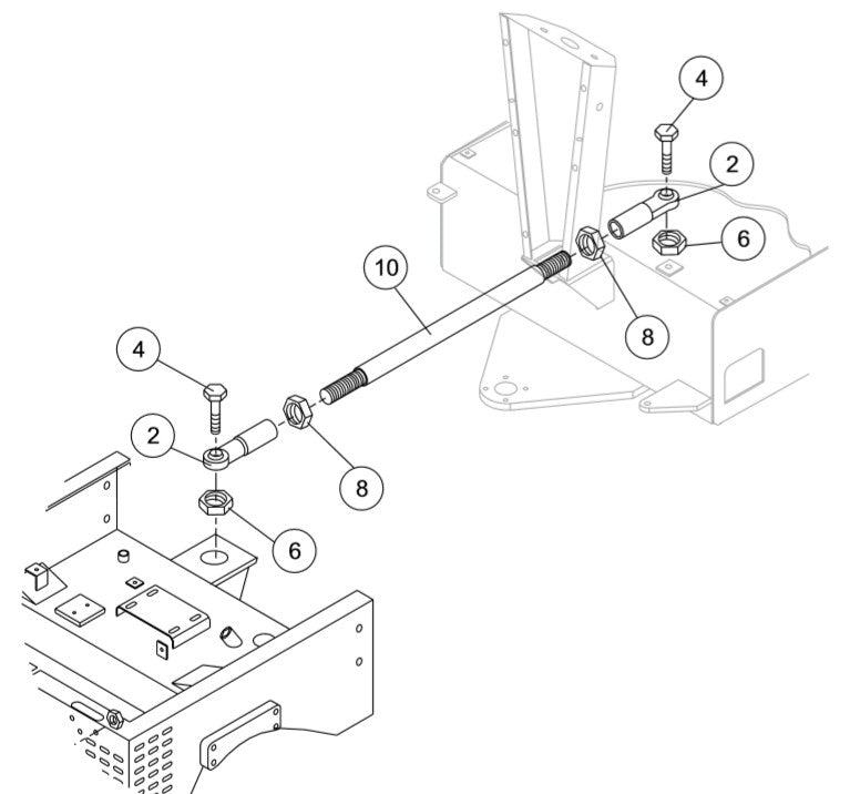 AR13HA-R RIDE-ON ROLLER —  Articulation Arm Assy. Parts By Multiquip