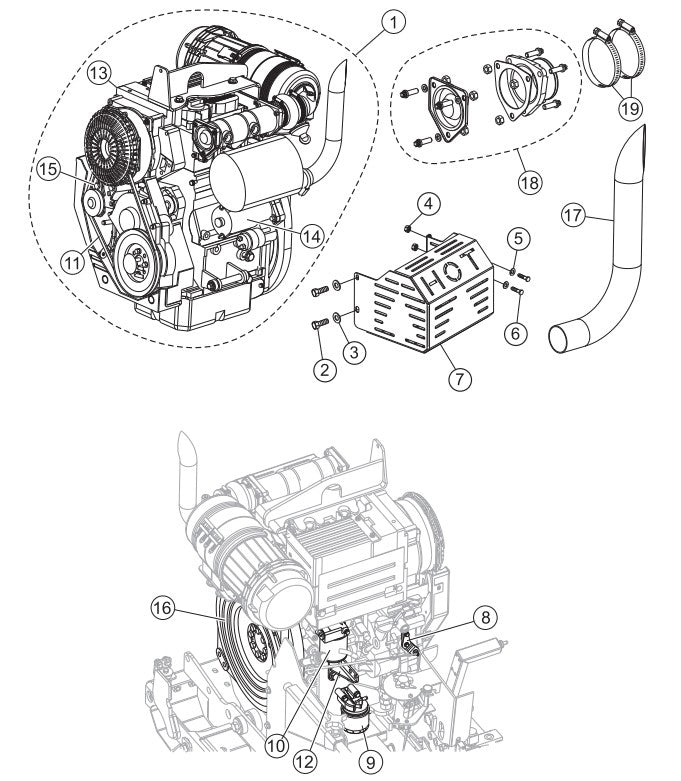 Engine Assembly Parts-PS403016, PS403020, PS403026, PS403030 DEUTZ F2L2011 DIESEL ENGINE