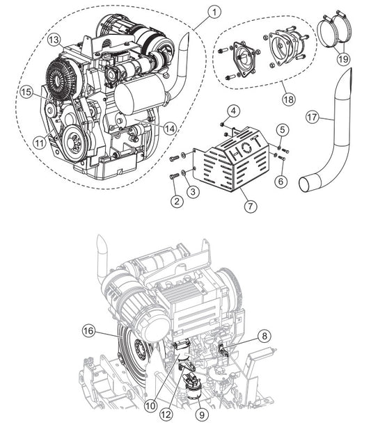 Engine Assembly Parts-PS403016, PS403020, PS403026, PS403030 DEUTZ F2L2011 DIESEL ENGINE