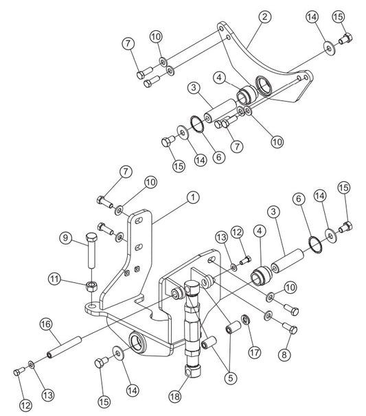 Engine Mounts Assembly Parts-PS403016, PS403020, PS403026, PS403030 DEUTZ F2L2011 DIESEL ENGINE