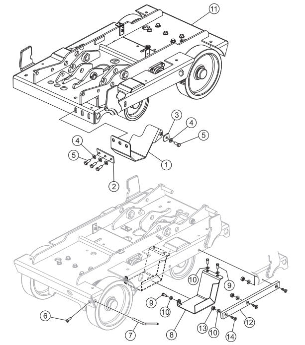 Platform Guards/Rear Pointer Assembly Parts-PS403016, PS403020, PS403026, PS403030 DEUTZ F2L2011 DIESEL ENGINE