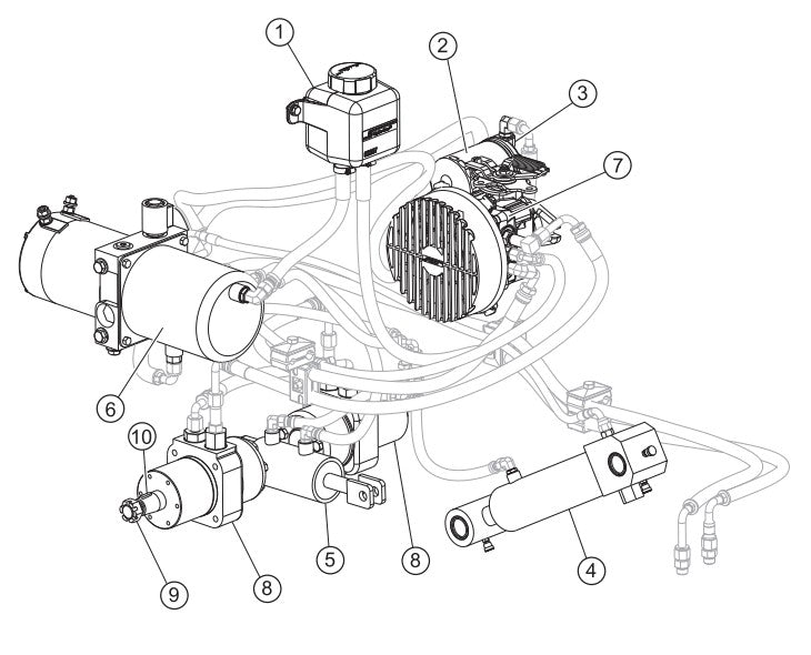 Hydraulic System Assembly Parts-PS403016, PS403020, PS403026, PS403030 DEUTZ F2L2011 DIESEL ENGINE