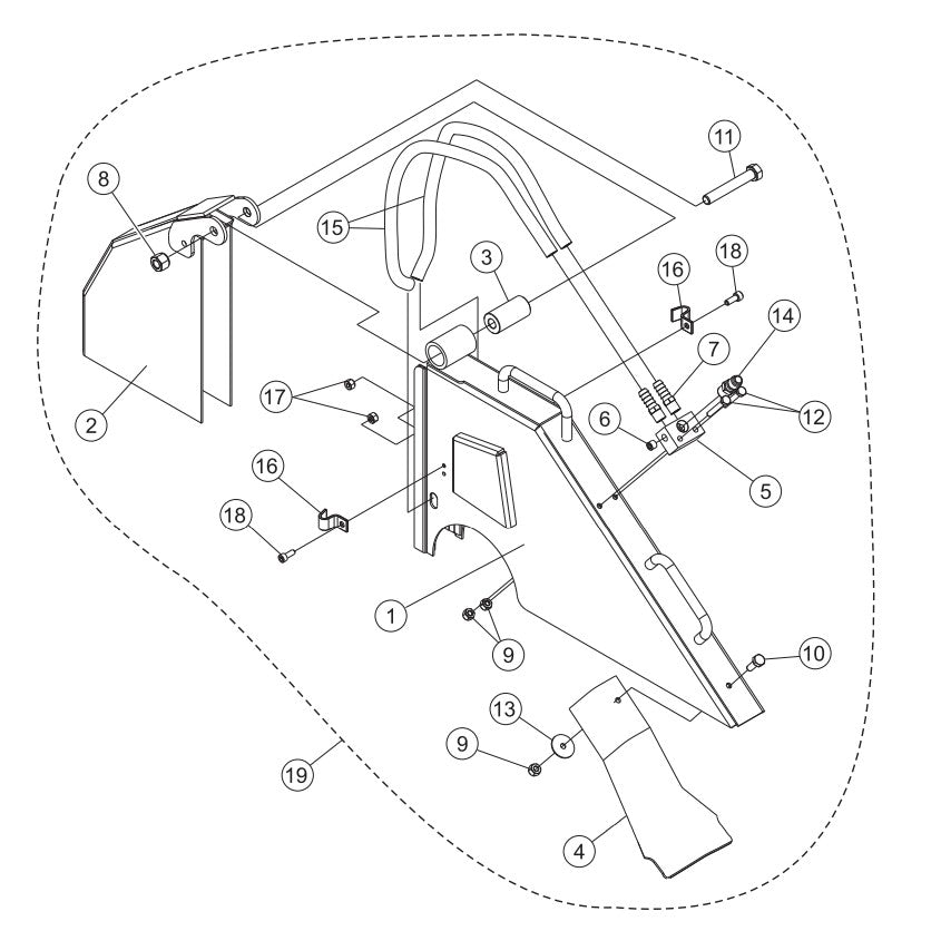 16", 20", 26" Blade Guard Assembly Parts-PS403016, PS403020, PS403026, PS403030 DEUTZ F2L2011 DIESEL ENGINE