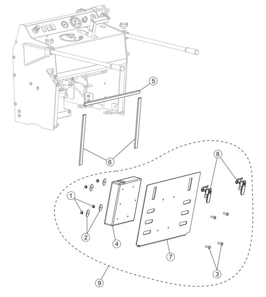 Rear Console Access Panel Assembly Parts-PS403016, PS403020, PS403026, PS403030 DEUTZ F2L2011 DIESEL ENGINE