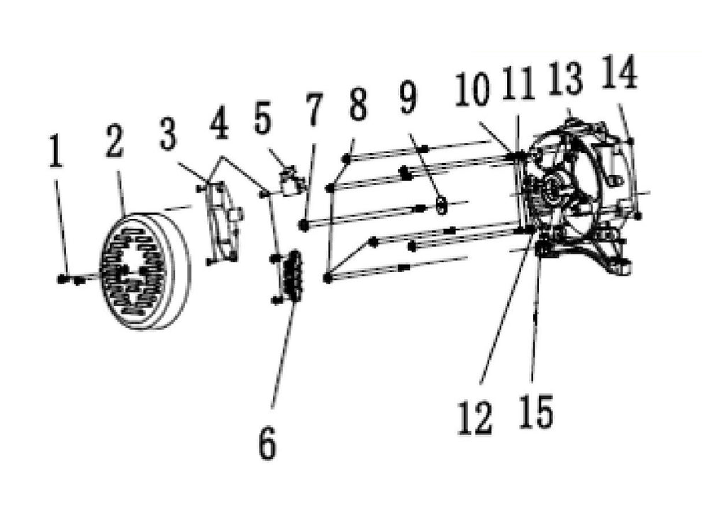 BE12000ES Generator Alternator Assembly Parts by BE Power Equipment