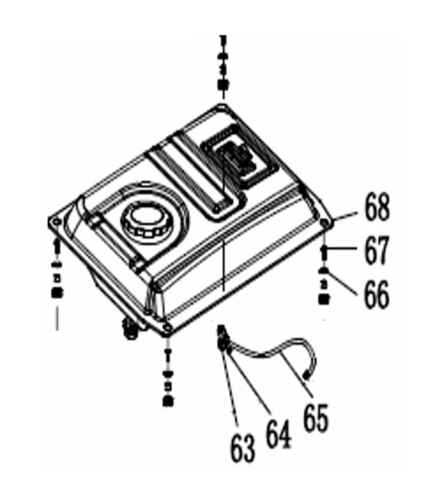 BE12000ES Generator Fuel Tank Assembly Parts by BE Power Equipment