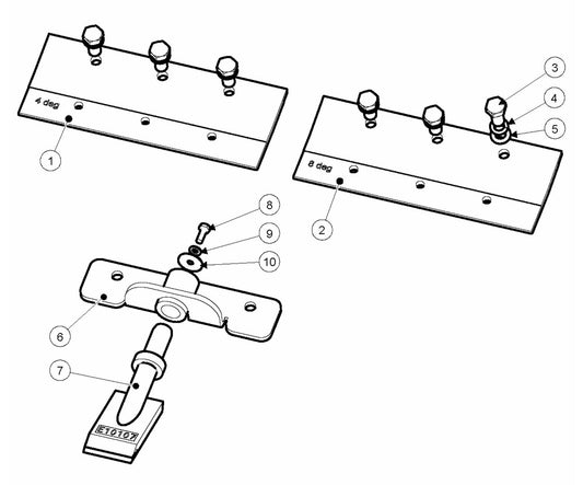 BS 110 Blade Assembly Parts by Husqvarna