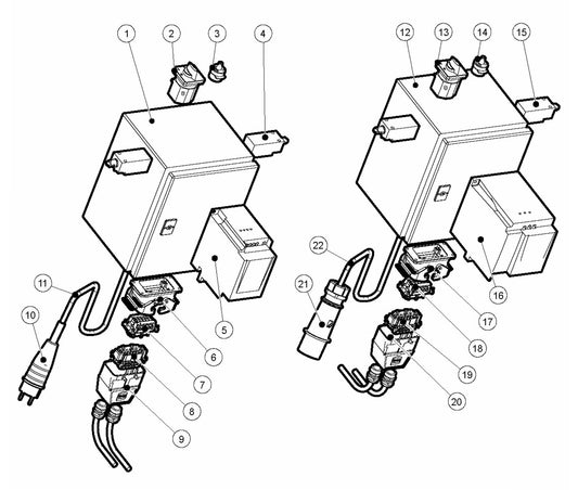 BS 110 Electrical Cabinet Assembly Parts by Husqvarna