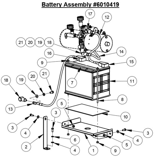 CC6540E Battery Assembly