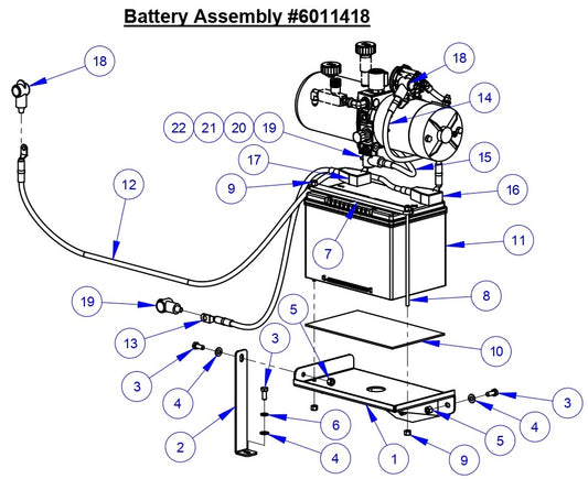 CC3500J Battery Assembly