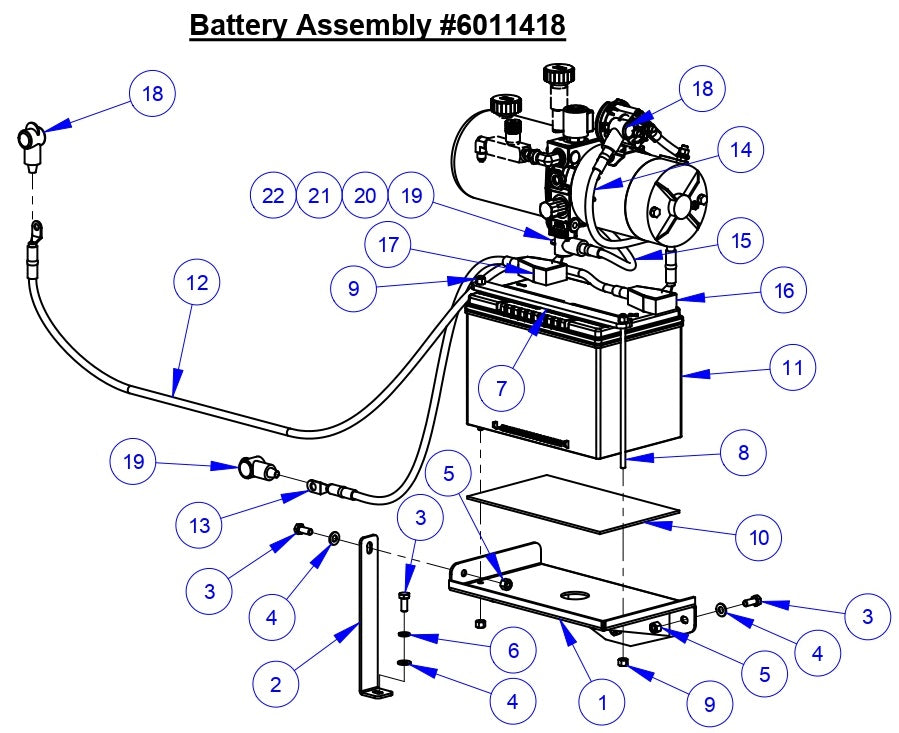 CC3500J Battery Assembly