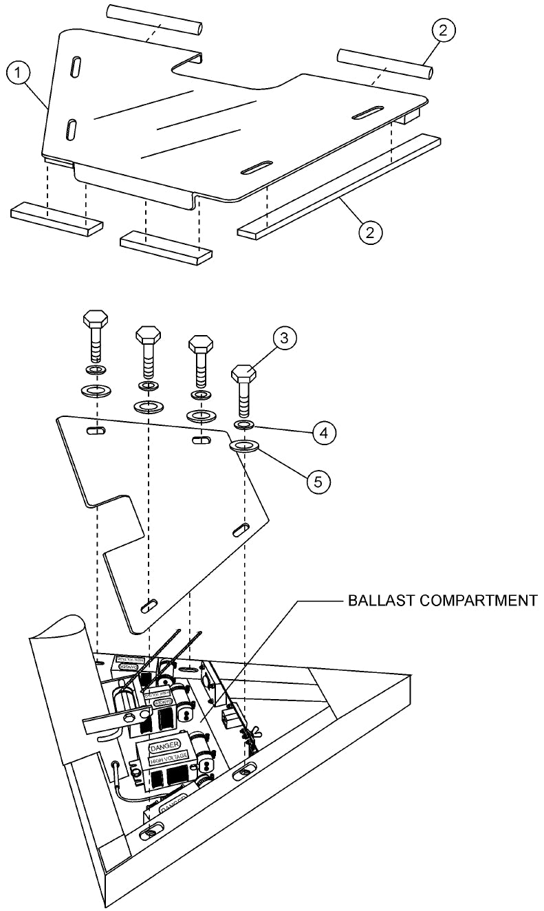 Ballast Compartment Cover Assembly Parts for MLT light Towers by Multiquip