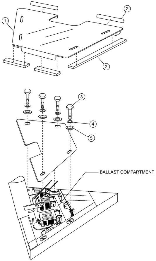 Ballast Compartment Cover Assembly Parts for MLT light Towers by Multiquip