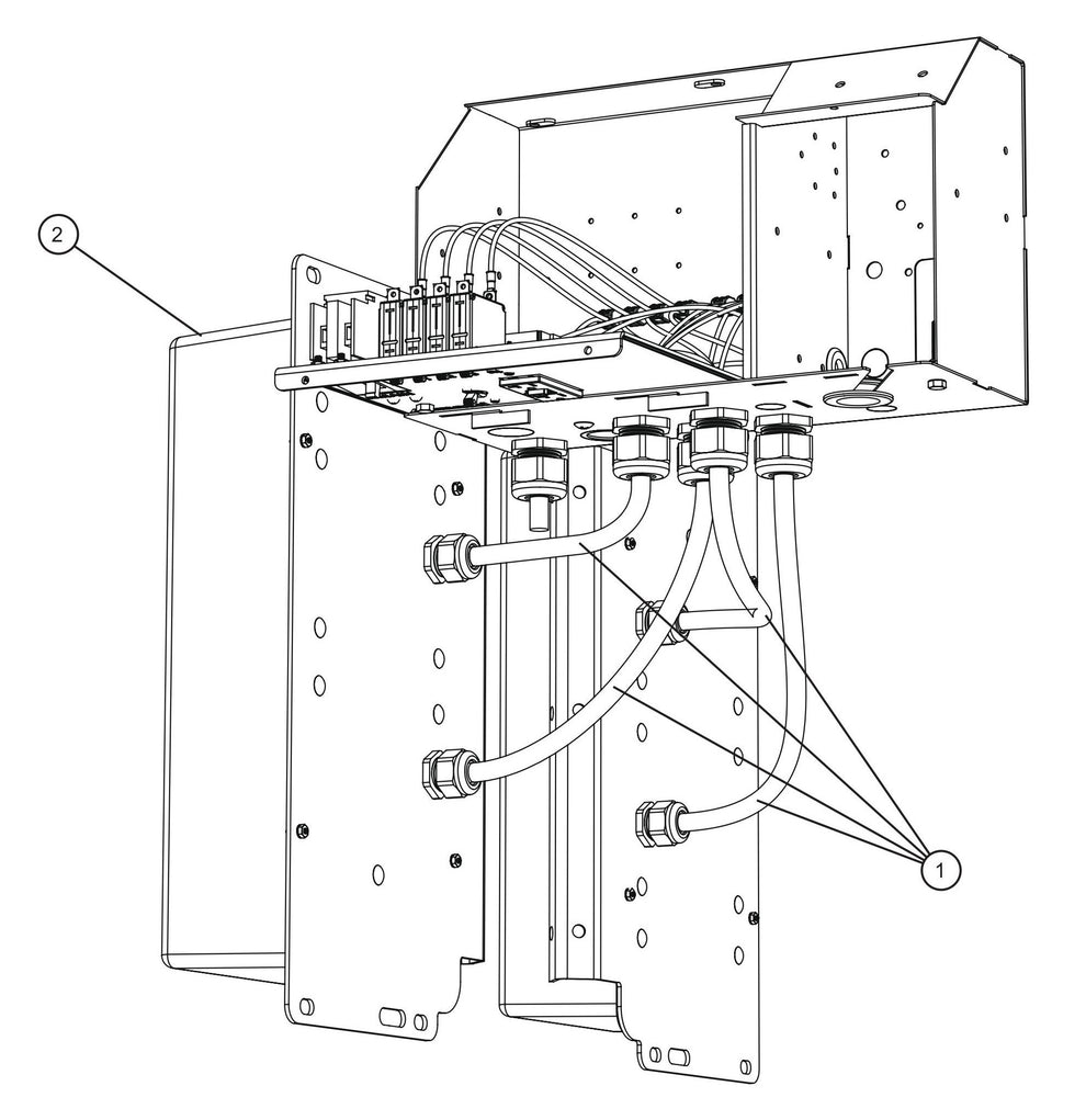 Night-Lite Pro II Ballast Box Wiring Group Assembly Parts for Maxi-Lite II and Night-Lite Pro II Units by Allmand