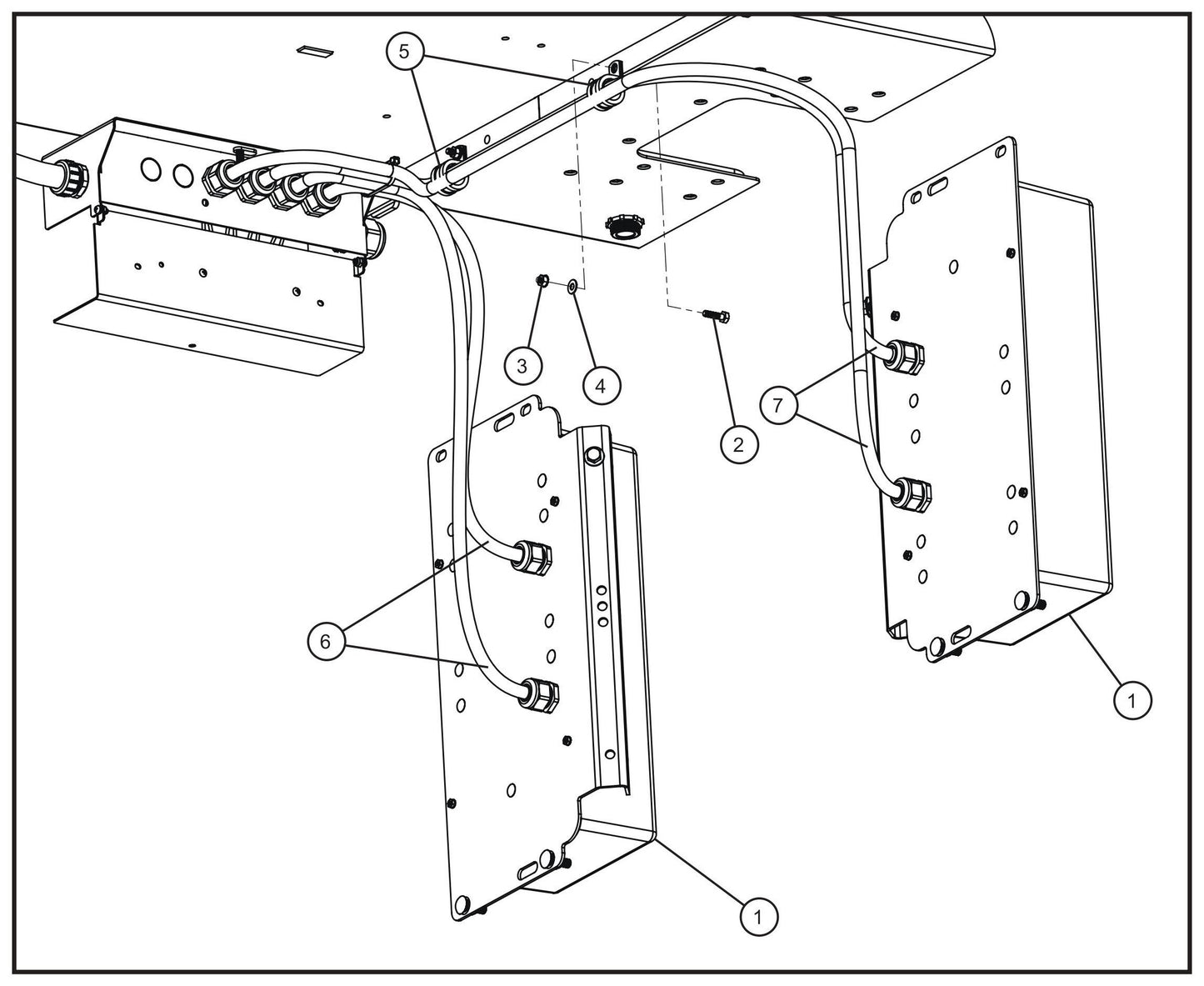 Maxi-Lite Ballast Box Wiring Group Assembly Parts for Maxi-Lite II and Night-Lite Pro II Units by Allmand