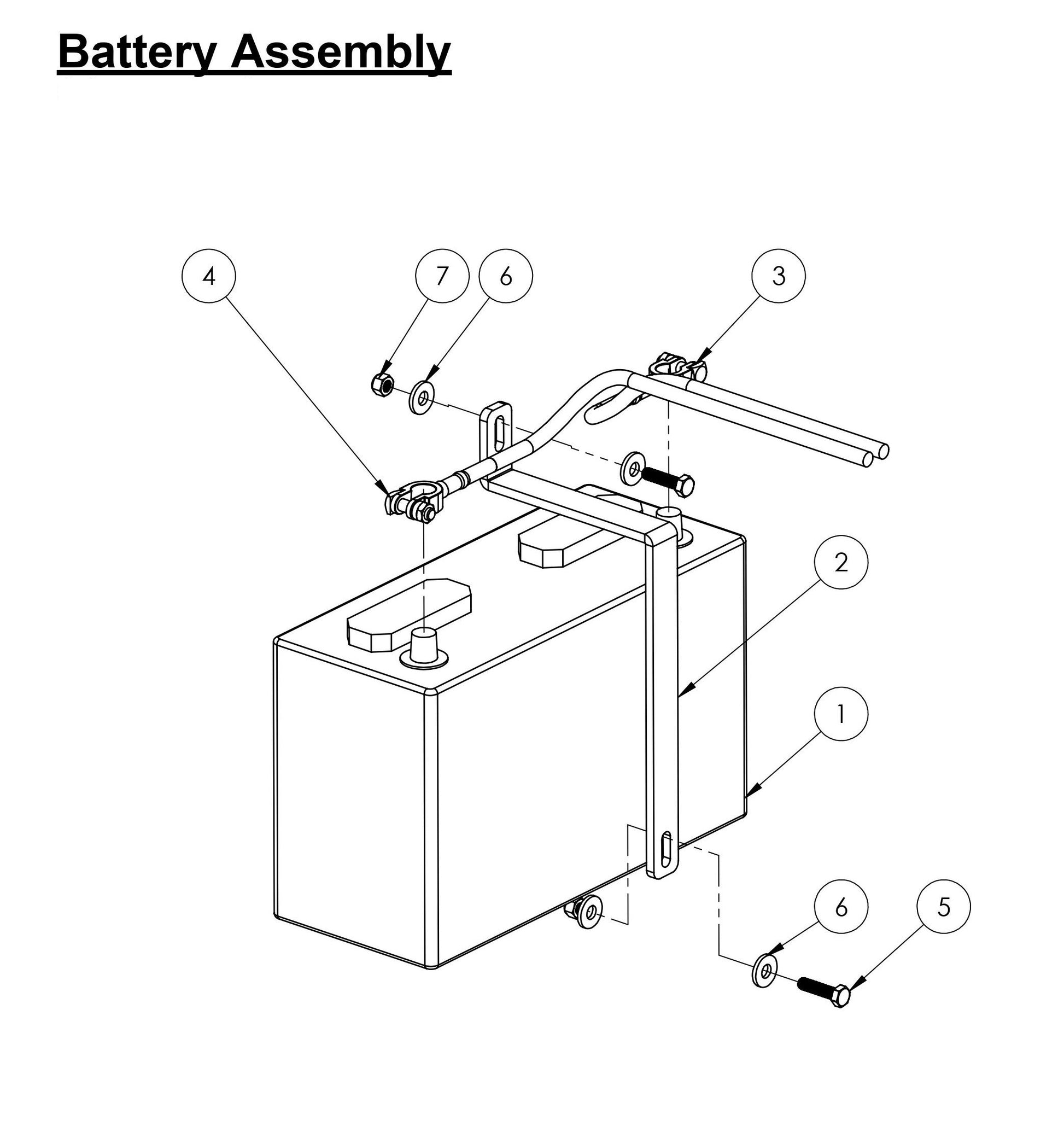 CC-110D-SS / CC-110D-DC Battery Assembly Parts