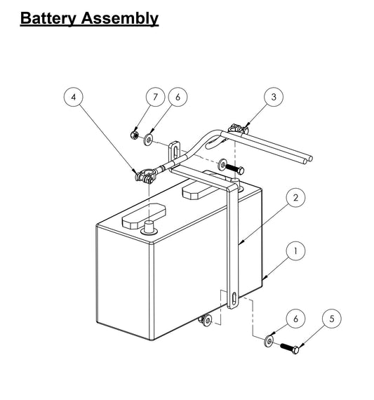 CC-110D-SS / CC-110D-DC Battery Assembly Parts