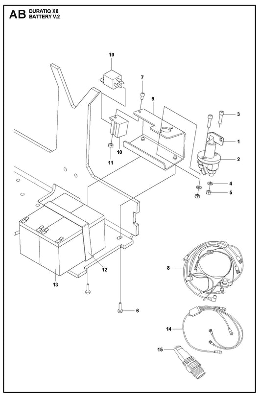 Battery V.2 Parts For HTC X8 By Husqvarna