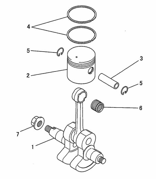 BCM2310 Crankshaft And Piston Assembly Parts