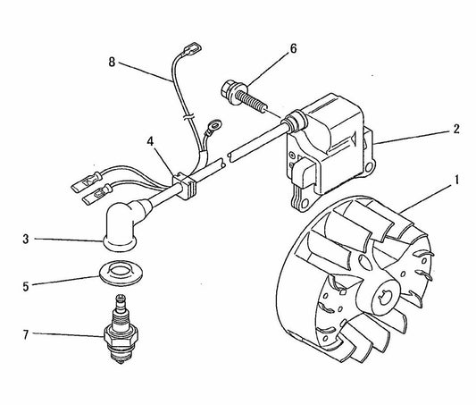 BCM2310 Flywheel, Magneto Assembly Parts