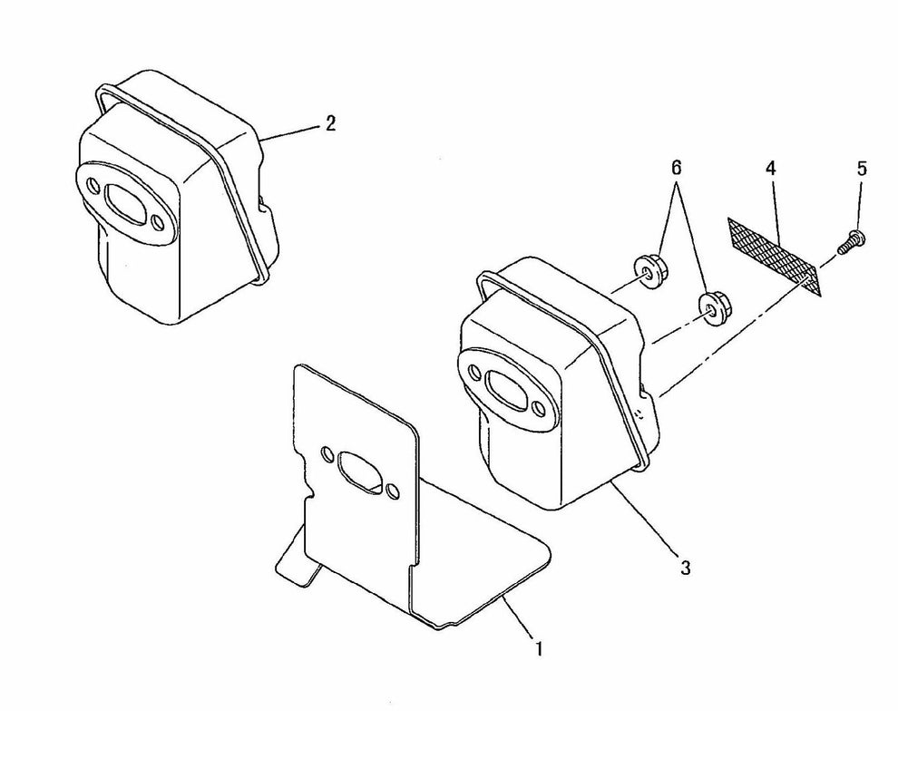 BCM2310 Muffler Assembly Parts