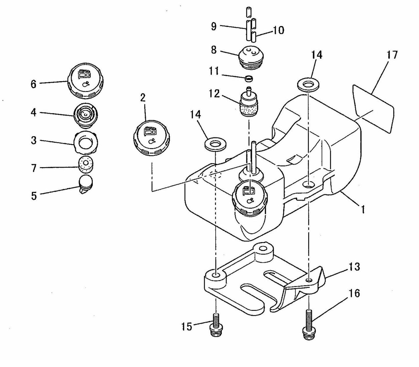 BCM2310 Fuel Tank System Assembly Parts