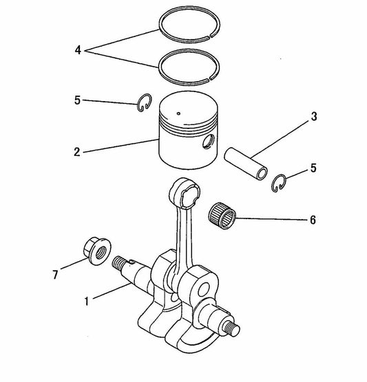 BCM2600 Crankshaft And Piston Assembly Parts