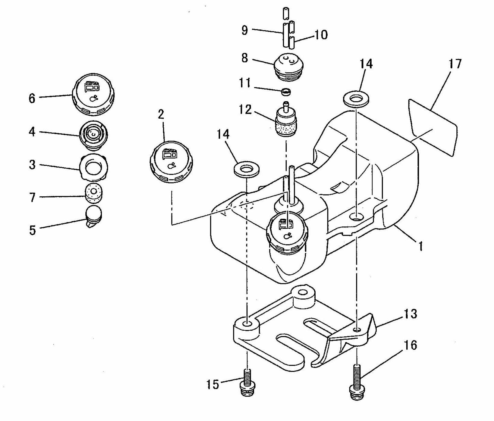 BCM2600 Fuel Tank Assembly Parts