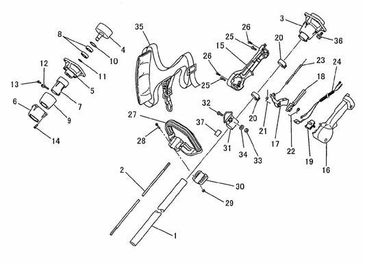 BCM3310 Handle And Control System Assembly Parts