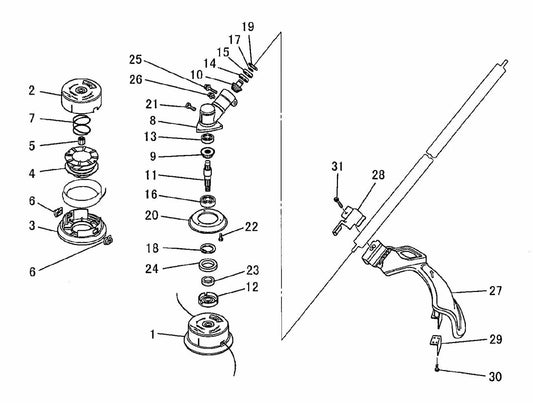 BCM3310 Gear Case Assembly Parts