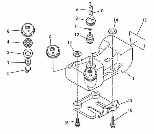BCM3310 Fuel Tank Assembly Parts