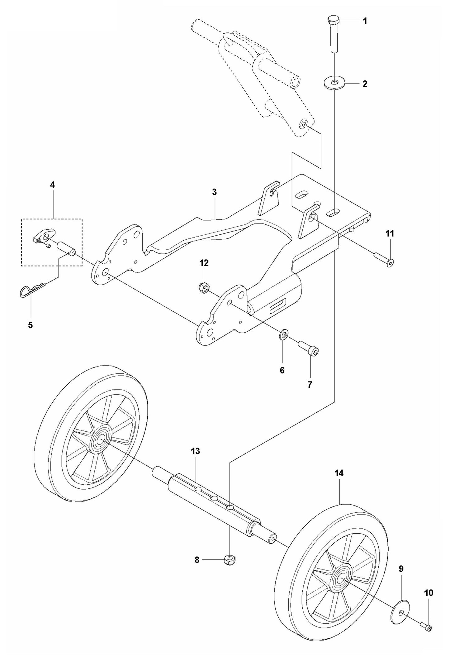 PG 280 S v.1 Chassis Assembly Parts by Husqvarna