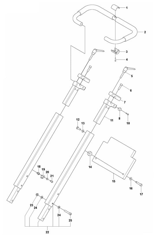 PG 280 S v.1 Upper Frame Assembly Parts by Husqvarna