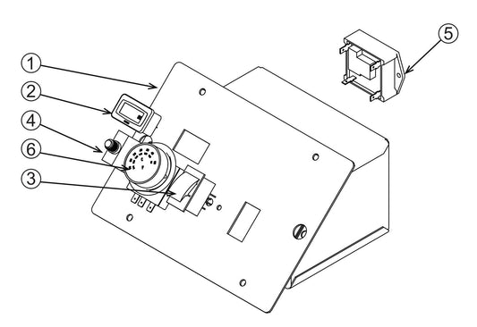 BE HW3524HG12V Pressure Washer Control Panel Box Assembly Parts by BE Power Equipment