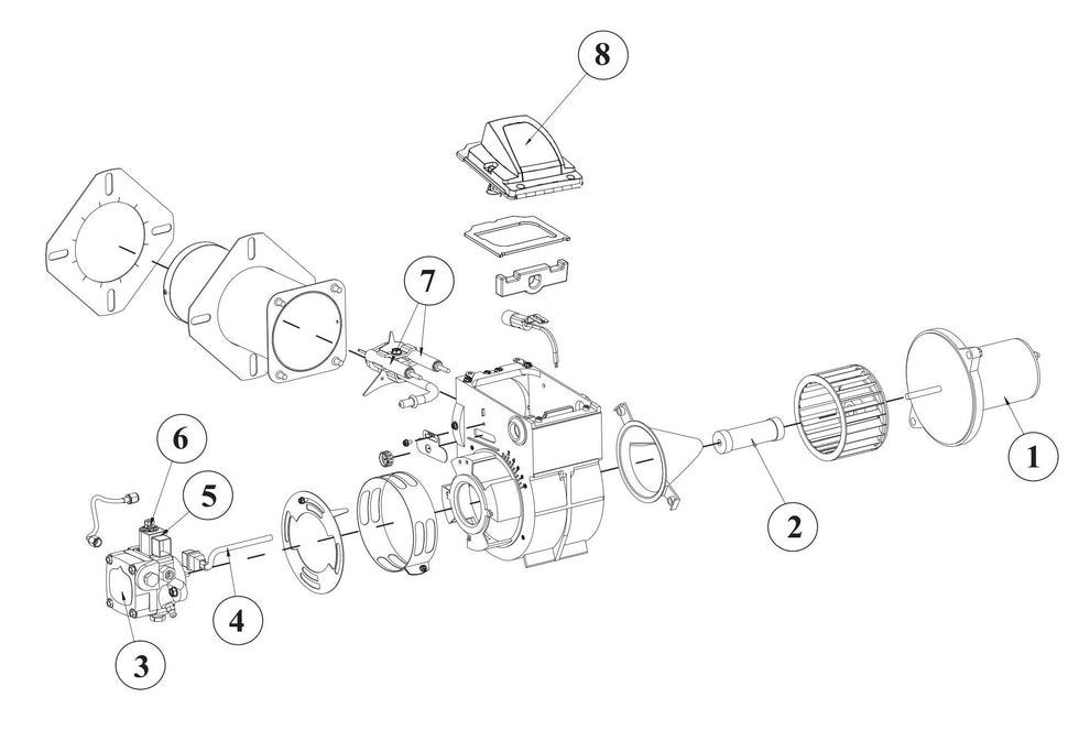 BE HW3524HG12V Pressure Washer ADC Beckett Burner Assembly Parts by BE Power Equipment