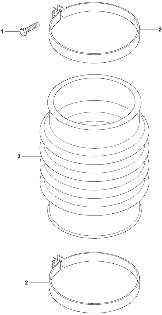 Repair Kit Bellows Assembly Parts For LT6005 Compaction Rammer By Husqvarna