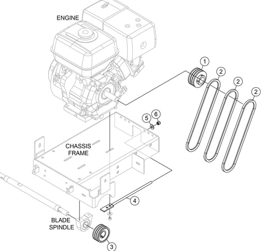 SP118 Belt And Tensioning Assembly Parts