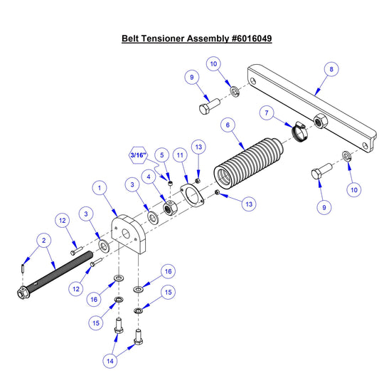 CC9074DK Belt Tensioner Assembly 