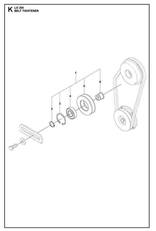 Belt Tightener Parts For LG 204 Petrol By Husqvarna
