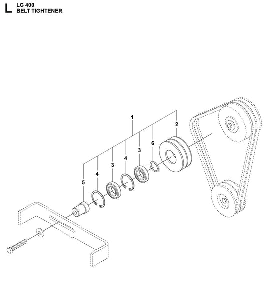 Belt Tightener Parts For LG 400 Petrol By Husqvarna