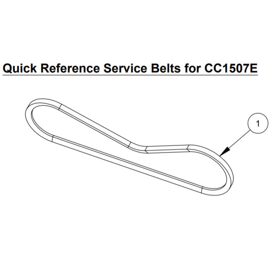 CC1507E Quick Reference Service Belts 
