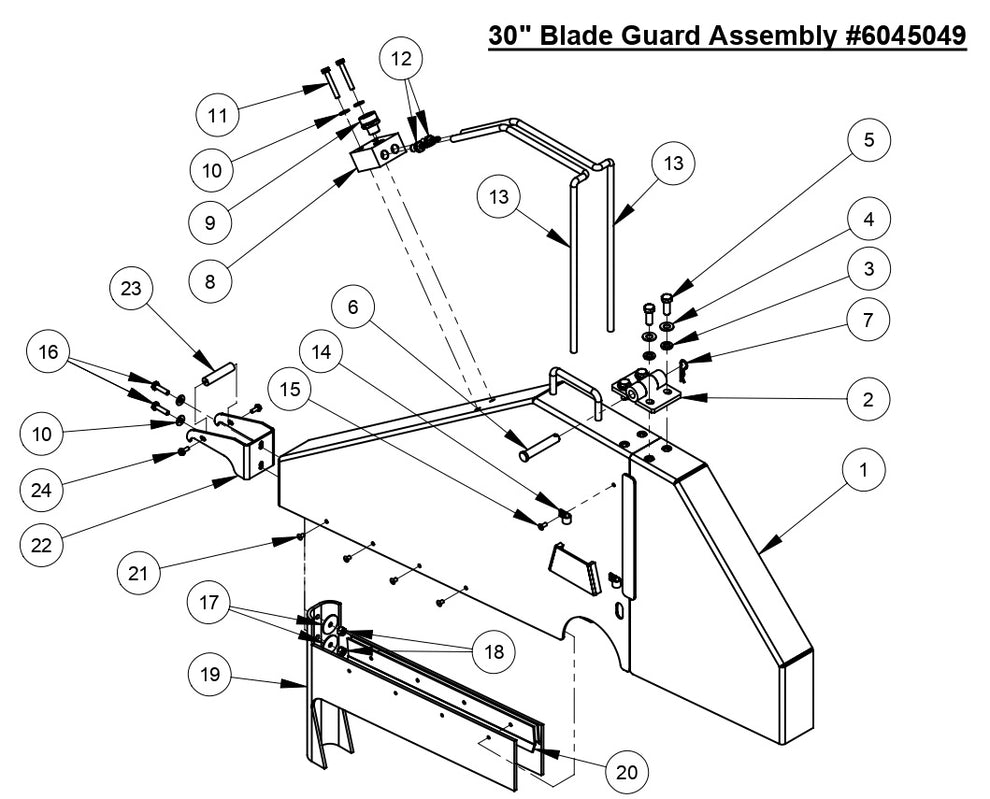 CC4144D 30" Blade Guard Assembly