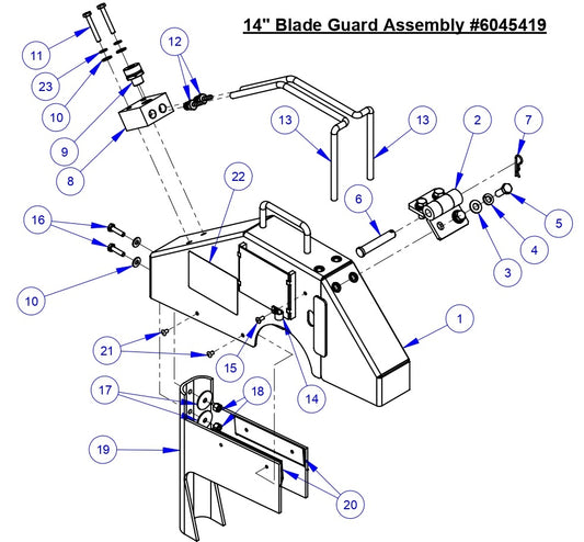 CC5555GK 14&quot; Blade Guard Assembly