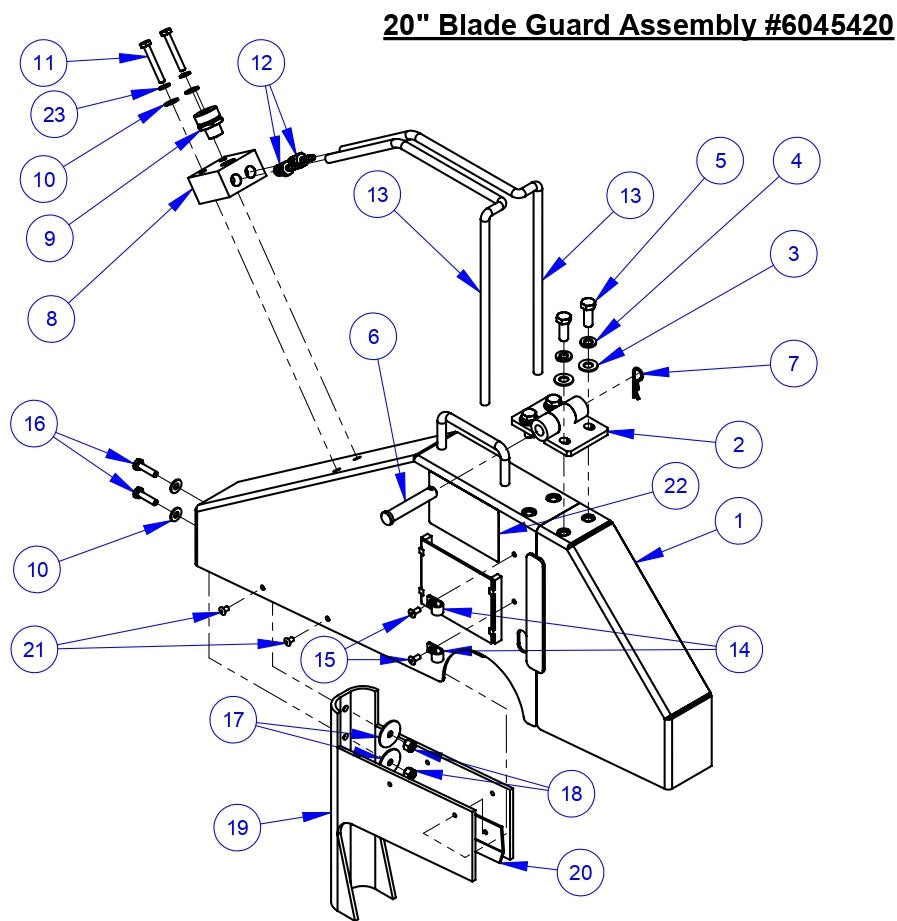 CC5555GK 20&quot; Blade Guard Assembly