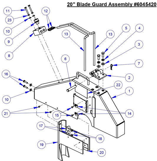 CC5555GK 20&quot; Blade Guard Assembly